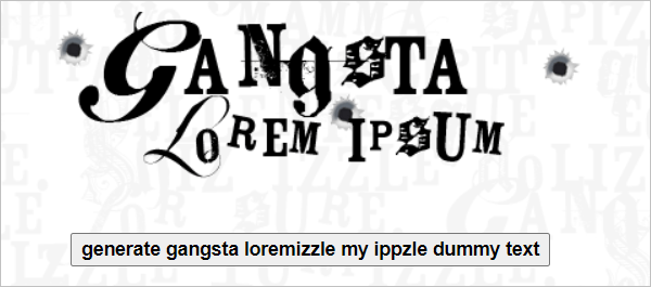 Gangsta Lorem Ipsum