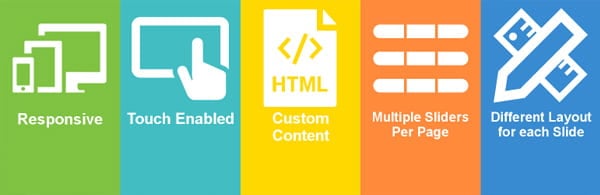 Slide Anything’s awesome features help you create responsive, touch-enabled sliders with custom content and multiple layouts