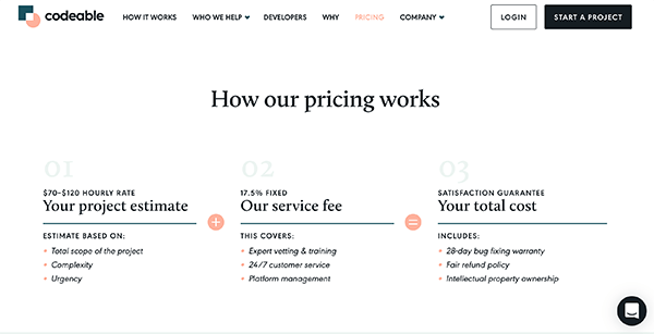 Codeable Pricing