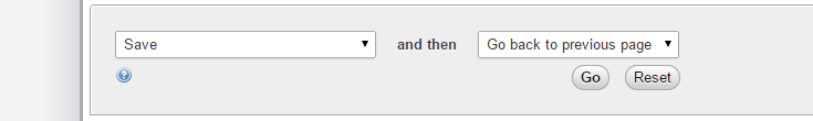 The table option drop down lists at the bottom of the page are shown above the 