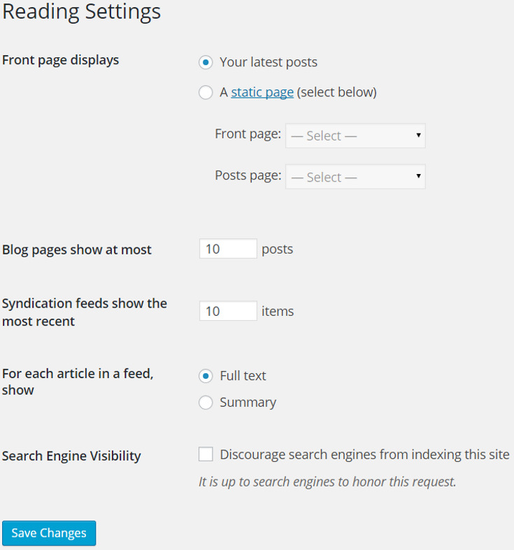 Establishing baseline settings for WordPress is your step one.