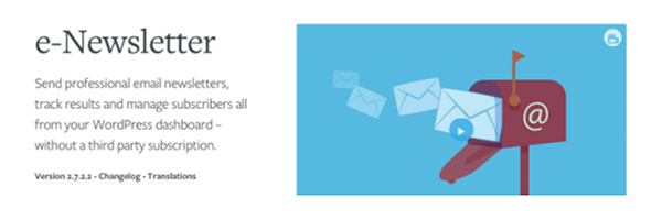 e-newsletter plugin header