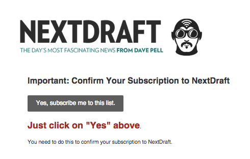 Nextdraft is a popular email newsletter sponsored by WordPress.com