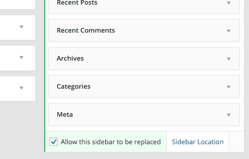 Make sure you can actually replace your sidebar.