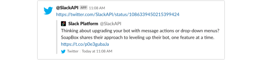 Slack + Twitter