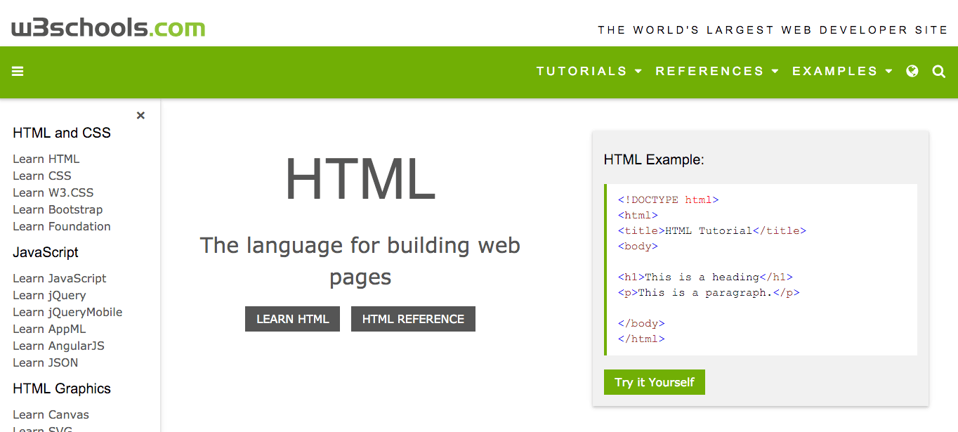 W3Schools is an excellent free resources for learning HTML, CSS and MySQL.