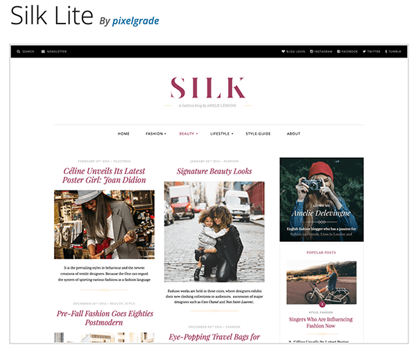 Silk Lite header