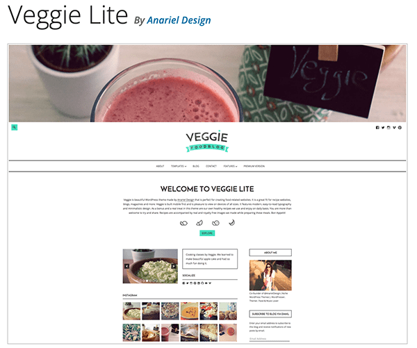 Veggie lite header