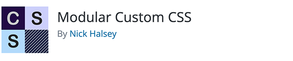 Modular Custom CSS header.