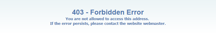 403 forbidden error screenshot