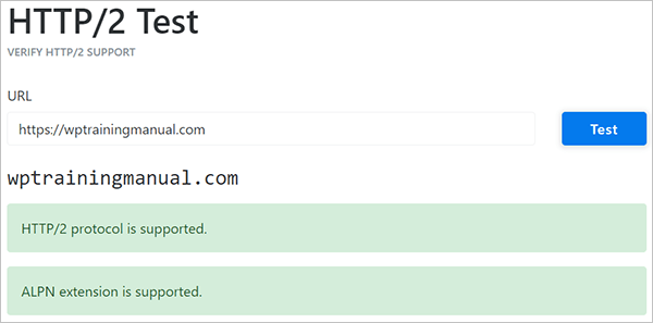 HTTP/2 Checking Tool