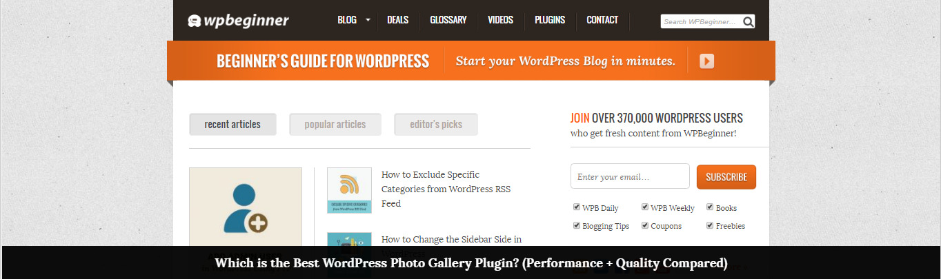 WPBeginner website screenshot