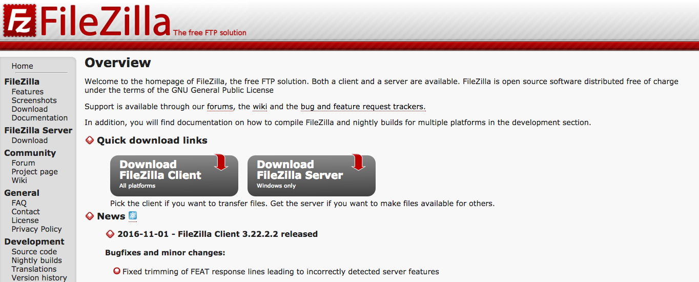FileZilla is a great, free FTP client.