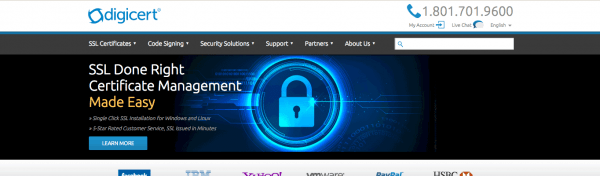 Digicert's site