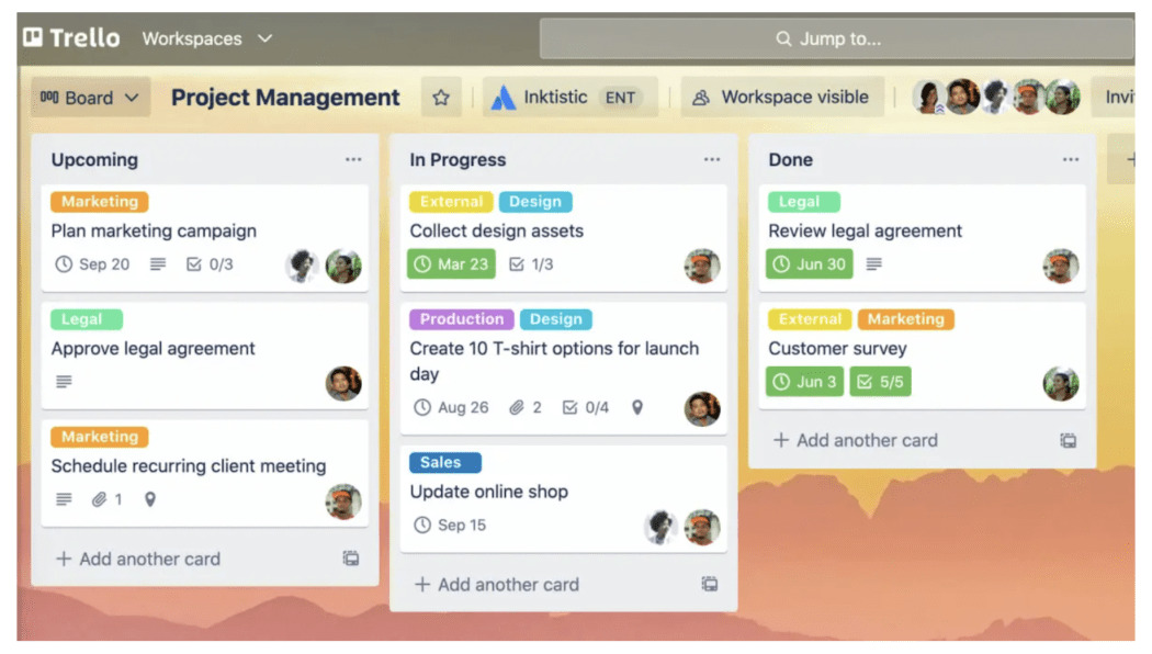 Trello example.