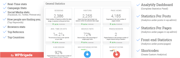 Analytify Google Analytics Dashboard Plugin (Free)