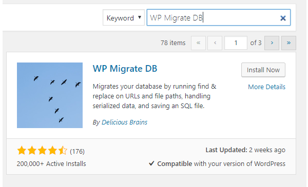 wp-migrate-db plugin install