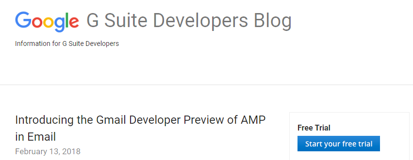 The AMP for email project.