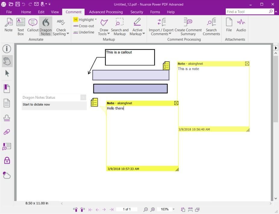 Review mode in Nuance Power PDF