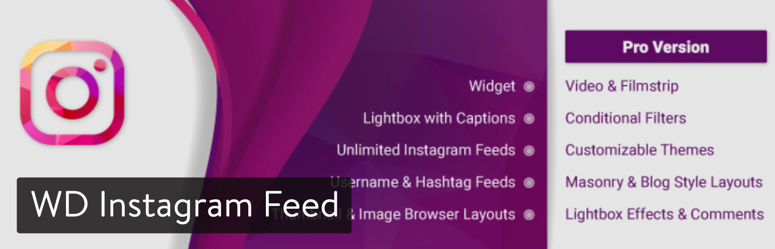 WD Instagram Feed plugin