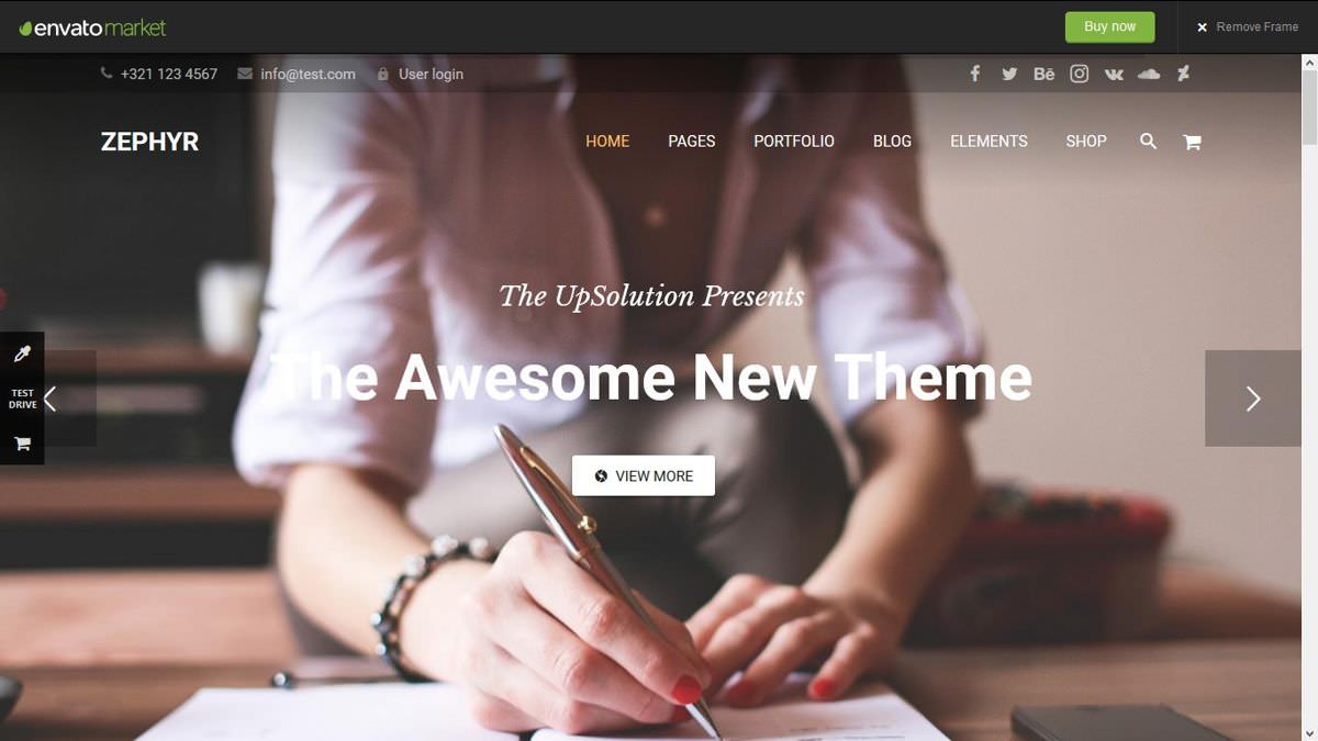 Zephyr is a premium material design theme