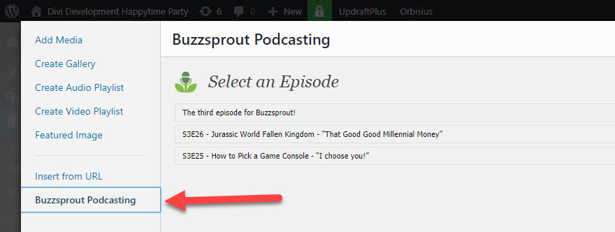 Buzzsprout Podcasting with WordPress