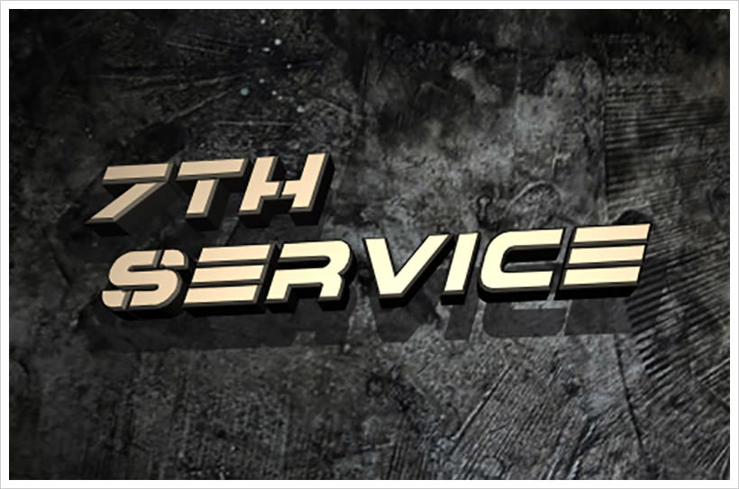 7th Services-free-font