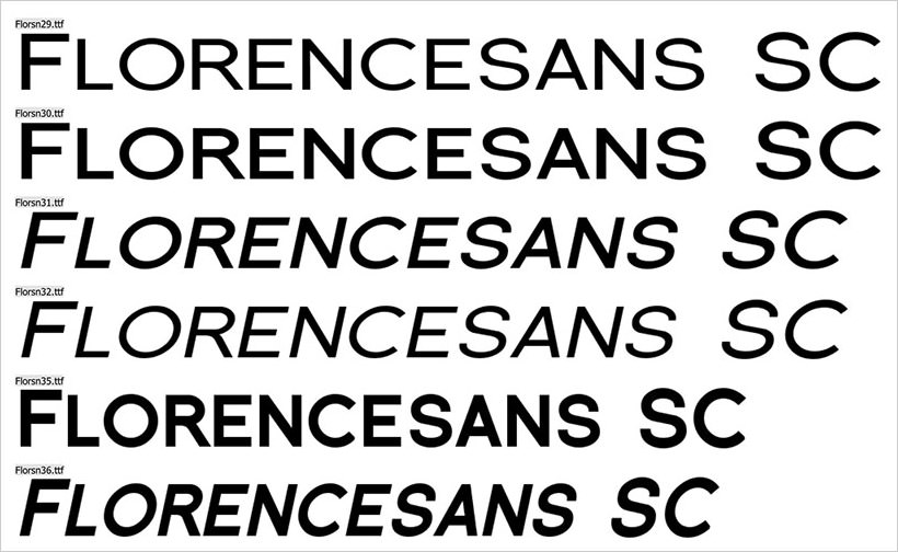 Florencesans SC-free-font