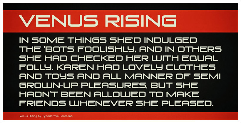 Venus-Rising-free-font