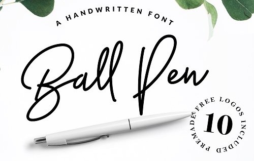 The Ball Pen font.