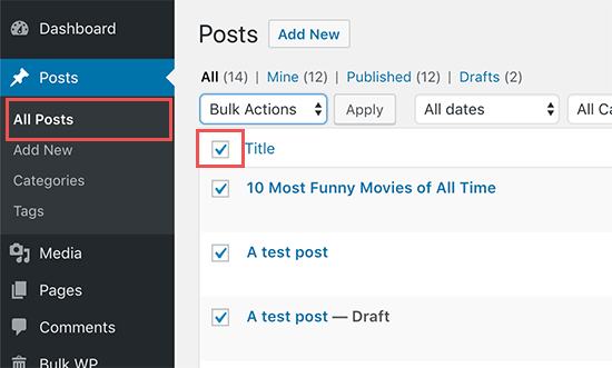Select all posts