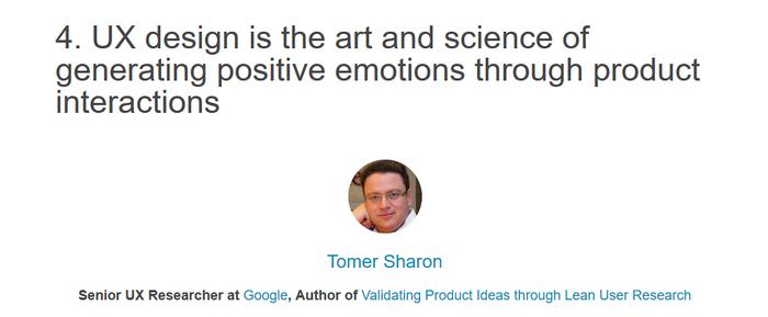 Tomer Sharon on what is Ux