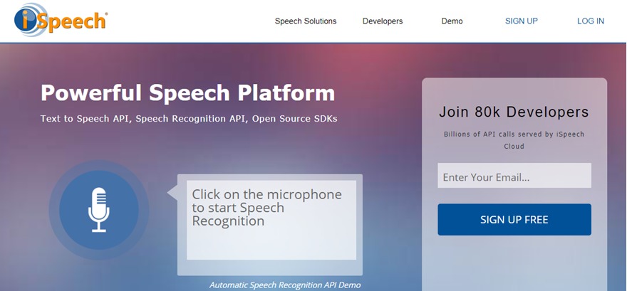 ispeech chrome