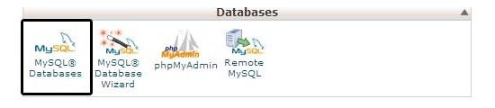 MySQL databases in cPanel