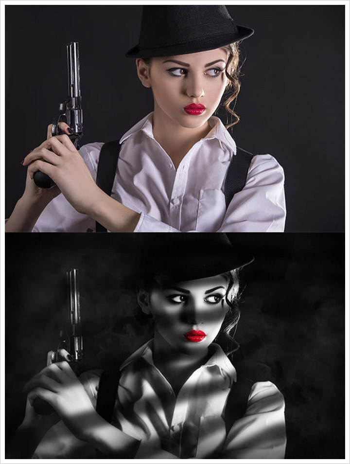 Film Noir Style Tutorial in Photoshop