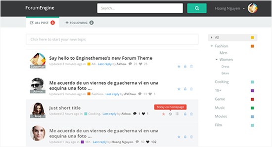 forumengine-wordpress-forum-theme