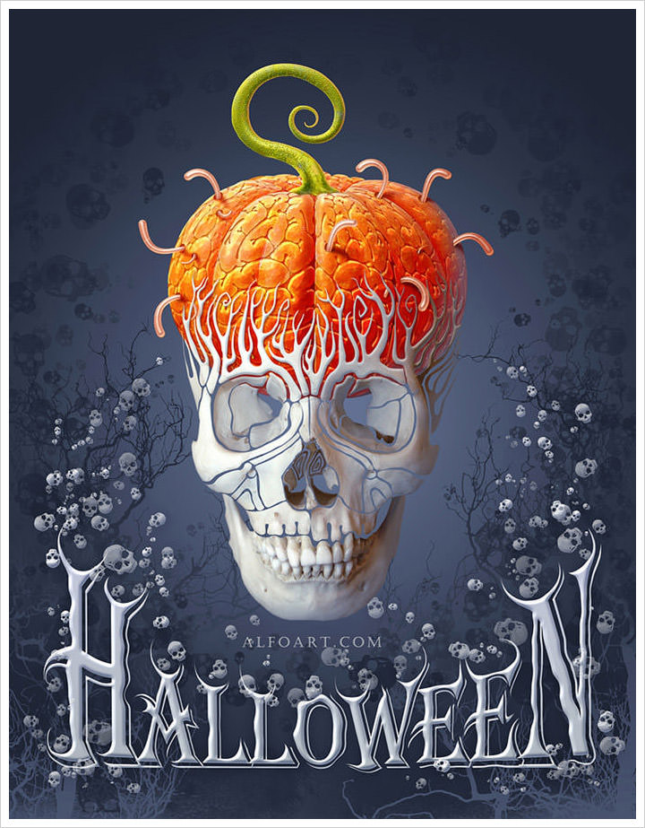 photoshop Halloween Card Tutorial