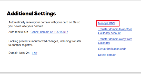 Manage DNS