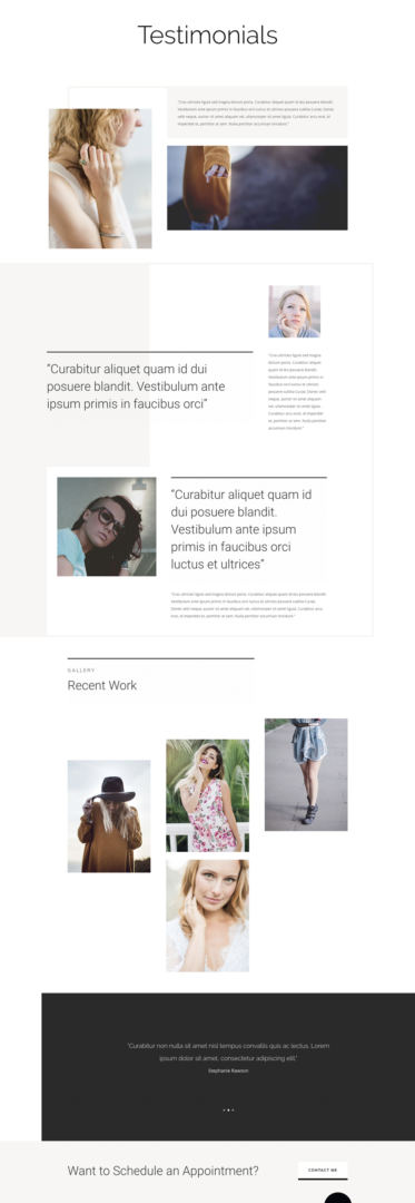 personal stylist layout pack