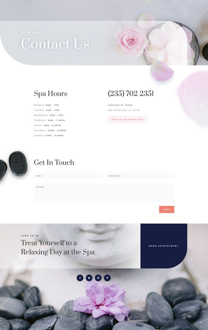 divi day spa layout pack