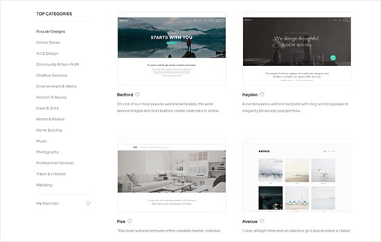 Squarespace templates