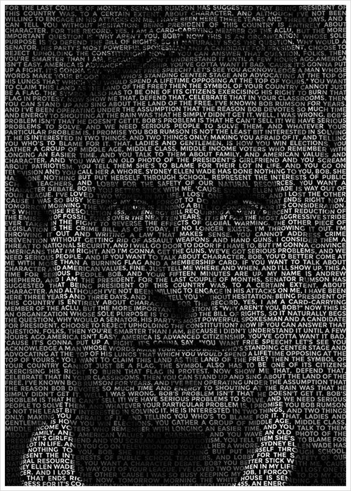 Text Portrait in Photoshop