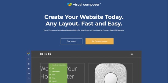 Visual Composer Website Builder plugin