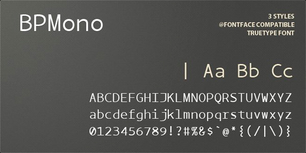 monospace fonts