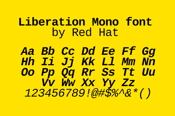 monospace fonts