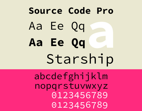 monospace fonts