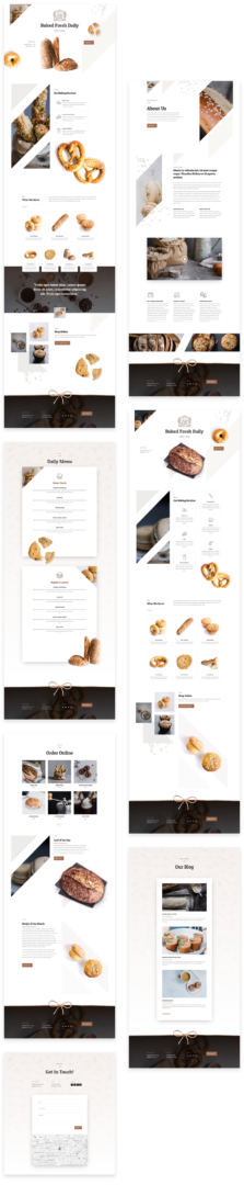divi bakery layout pack