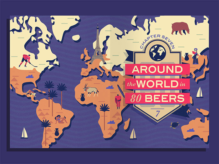 Beer For All Seasons world map