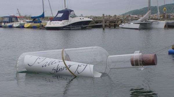 Giant Message in a Bottle