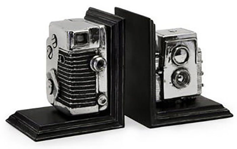 vintage camera bookends